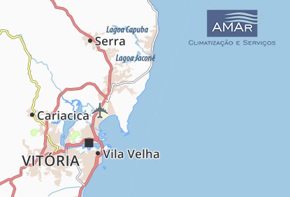 Área de atuação da AMAr Climatização